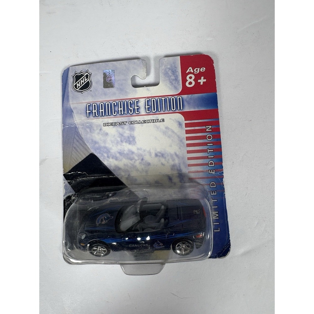 NHL Vancouver Canucks Corvette Diecast Car Franchise Edition Upper Deck